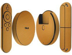 Skinomi TechSkin - Google Nexus Player Gold Carbon Fiber Full Body Skin Protector / Front &amp; Back Wrap / Premium...