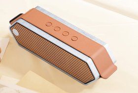 Dreamwave HARMONY Copper/Camel/Brushed Aluminum Wireless Premium Bluetooth Speaker N7
