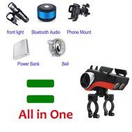 All-in-one Multi-function Bike Speaker, Bike Phone Mount Phone Answering Audio MP3 Player Phone Charger Bicycle... N2