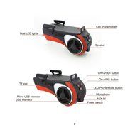 All-in-one Multi-function Bike Speaker, Bike Phone Mount Phone Answering Audio MP3 Player Phone Charger Bicycle... N4