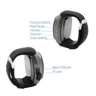WaterLuu Multifunctional Bluetooth Watch Speaker with LCD Screen +Alarm Clock + Bluetooth Selfie + MP3 Music Player... N2