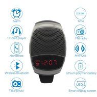WaterLuu Multifunctional Bluetooth Watch Speaker with LCD Screen +Alarm Clock + Bluetooth Selfie + MP3 Music Player... N3