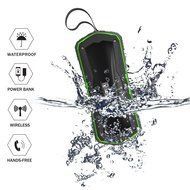 Nessie Waterproof Wireless Bluetooth Speaker and Power Bank Shower Speaker Phone Charger MP3 Player Shock Resistant N3