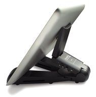 Plugable Bluetooth Stereo Speaker with Integrated 3-Point Folding Tablet /Phone Stand N4
