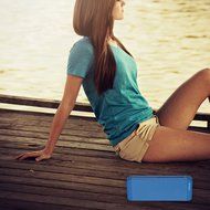 Uchoir Mini Outdoor Portable Bluetooth Wireless Speakers, Strong Bass Speakers with Superior Sound for Car and... N14