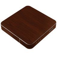 Skinomi TechSkin - Pivos XIOS DS Media Player - Dark Wood Full Body Skin Protector / Front &amp; Back Premium HD Clear... N2
