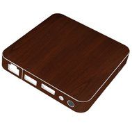 Skinomi TechSkin - Pivos XIOS DS Media Player - Dark Wood Full Body Skin Protector / Front &amp; Back Premium HD Clear... N4