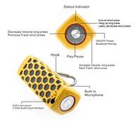 Hapyia Waterproof Wireless Bluetooth Speaker - Black N11