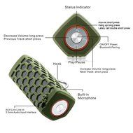 Hapyia Waterproof Wireless Bluetooth Speaker - Black N17