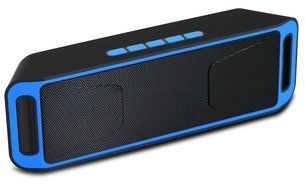HugeTree Bluetooth Speaker - Surround Sound Wireless Speaker with Built-in Hands Free Mic (BULE)