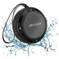 Archeer Waterproof Speaker Portable Outdoor Bluetooth Speaker with Bass, 6 Hour Playtime 5W Driver, A105 Black N8