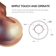 Portable Bluetooth Wireless Stereo Speaker with Touch Button LED Light Build-in Microphone Support Hands-free... N17