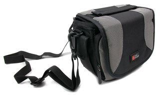 DURAGADGET Ultra-Portable Speaker Case with Padded Interior, Multiple Zip Pockets &amp; Adjustable Shoulder Strap...