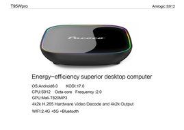 Feccoe Android 6.0 TV Box 2.4G +5G +Bluetooth S912 2.0G Frequency CPU DDR3+16GB KODI 16.1 HD 1920x1080 Media Player... N8