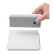 Portable Bluetooth Mini Speaker with Wireless Charging Station QI Compatible Dock for Phone - White The Ohm by... N7