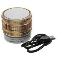 LED Portable Bluetooth Wireless FM Stereo Speaker For iPhone Smartphone Laptop Tablet Color Red N2