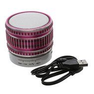 LED Portable Bluetooth Wireless FM Stereo Speaker For iPhone Smartphone Laptop Tablet Color Red N4