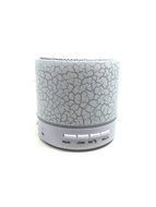 Music LED Wireless Portable Bluetooth Speaker with Handsfree Speakerphone and 3.5mm Jack and FM Radio (White) N2