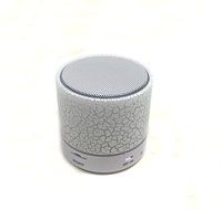 Music LED Wireless Portable Bluetooth Speaker with Handsfree Speakerphone and 3.5mm Jack and FM Radio (White) N4