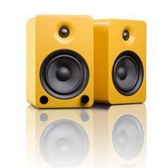 Kanto YU5 5.25&quot; 2-Way Powered Bookshelf Speakers with aptX Bluetooth 4.0 - Gloss White (YU5GW) N13