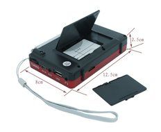 AMPSEVEN Portable AM/FM/SW 3 Band Radio Speaker USB MP3 Music Player Support Memory Delete,TF Card Slot(Red258) N5