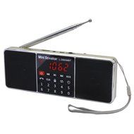 AMPSEVEN Portable AM/FM/SW 3 Band Radio Speaker USB MP3 Music Player Support Memory Delete,TF Card Slot(Red258) N8