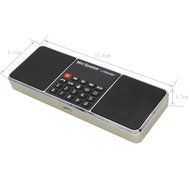 AMPSEVEN Portable AM/FM/SW 3 Band Radio Speaker USB MP3 Music Player Support Memory Delete,TF Card Slot(Red258) N10