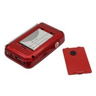 AMPSEVEN Portable AM/FM/SW 3 Band Radio Speaker USB MP3 Music Player Support Memory Delete,TF Card Slot(Red258) N20