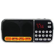 AMPSEVEN Portable AM/FM/SW 3 Band Radio Speaker USB MP3 Music Player Support Memory Delete,TF Card Slot(Red258) N30