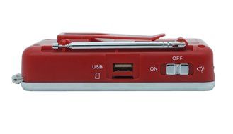 AMPSEVEN Portable AM/FM/SW 3 Band Radio Speaker USB MP3 Music Player Support Memory Delete,TF Card Slot(Red258) N37