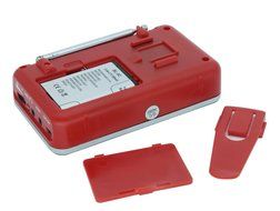 AMPSEVEN Portable AM/FM/SW 3 Band Radio Speaker USB MP3 Music Player Support Memory Delete,TF Card Slot(Red258) N39