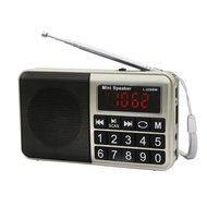 AMPSEVEN Portable AM/FM/SW 3 Band Radio Speaker USB MP3 Music Player Support Memory Delete,TF Card Slot(Red258) N42
