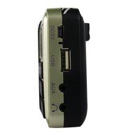 AMPSEVEN Portable AM/FM/SW 3 Band Radio Speaker USB MP3 Music Player Support Memory Delete,TF Card Slot(Red258) N45