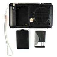 AMPSEVEN Portable AM/FM/SW 3 Band Radio Speaker USB MP3 Music Player Support Memory Delete,TF Card Slot(Red258) N48
