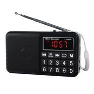 AMPSEVEN Portable AM/FM/SW 3 Band Radio Speaker USB MP3 Music Player Support Memory Delete,TF Card Slot(Red258) N49