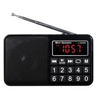 AMPSEVEN Portable AM/FM/SW 3 Band Radio Speaker USB MP3 Music Player Support Memory Delete,TF Card Slot(Red258) N50