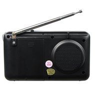 AMPSEVEN Portable AM/FM/SW 3 Band Radio Speaker USB MP3 Music Player Support Memory Delete,TF Card Slot(Red258) N52