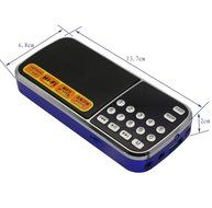 AMPSEVEN Portable AM/FM/SW 3 Band Radio Speaker USB MP3 Music Player Support Memory Delete,TF Card Slot(Red258) N56