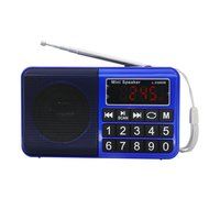 AMPSEVEN Portable AM/FM/SW 3 Band Radio Speaker USB MP3 Music Player Support Memory Delete,TF Card Slot(Red258) N61