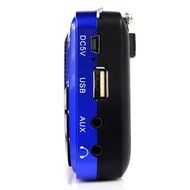 AMPSEVEN Portable AM/FM/SW 3 Band Radio Speaker USB MP3 Music Player Support Memory Delete,TF Card Slot(Red258) N64