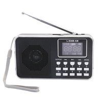 AMPSEVEN Portable AM/FM/SW 3 Band Radio Speaker USB MP3 Music Player Support Memory Delete,TF Card Slot(Red258) N66