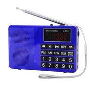 AMPSEVEN Portable AM/FM/SW 3 Band Radio Speaker USB MP3 Music Player Support Memory Delete,TF Card Slot(Red258) N73
