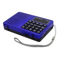 AMPSEVEN Portable AM/FM/SW 3 Band Radio Speaker USB MP3 Music Player Support Memory Delete,TF Card Slot(Red258) N74