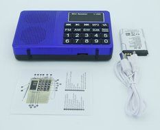 AMPSEVEN Portable AM/FM/SW 3 Band Radio Speaker USB MP3 Music Player Support Memory Delete,TF Card Slot(Red258) N78