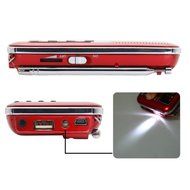 AMPSEVEN Portable AM/FM/SW 3 Band Radio Speaker USB MP3 Music Player Support Memory Delete,TF Card Slot(Red258) N83