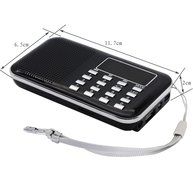 AMPSEVEN Portable AM/FM/SW 3 Band Radio Speaker USB MP3 Music Player Support Memory Delete,TF Card Slot(Red258) N86