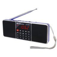 AMPSEVEN Portable AM/FM/SW 3 Band Radio Speaker USB MP3 Music Player Support Memory Delete,TF Card Slot(Red258) N91