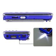 AMPSEVEN Portable AM/FM/SW 3 Band Radio Speaker USB MP3 Music Player Support Memory Delete,TF Card Slot(Red258) N99