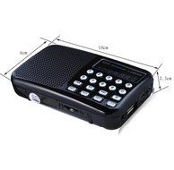 AMPSEVEN Portable AM/FM/SW 3 Band Radio Speaker USB MP3 Music Player Support Memory Delete,TF Card Slot(Red258) N104