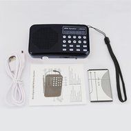 AMPSEVEN Portable AM/FM/SW 3 Band Radio Speaker USB MP3 Music Player Support Memory Delete,TF Card Slot(Red258) N107